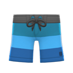 Animal Crossing Items Surfing Shorts Blue