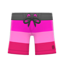 Animal Crossing Items Surfing Shorts Pink