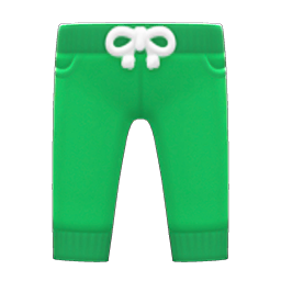 Animal Crossing Items Sweatpants Green