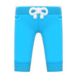 Animal Crossing Items Sweatpants Light blue