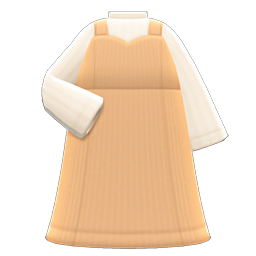 Animal Crossing Items Sweetheart Dress Beige