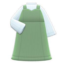 Animal Crossing Items Sweetheart Dress Moss green