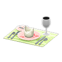 Animal Crossing Items Table Setting Pink / Green