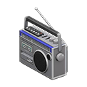 Animal Crossing Items Tape Deck Silver