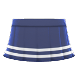 Animal Crossing Items Tennis Skirt Navy blue