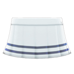 Animal Crossing Items Tennis Skirt White