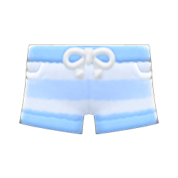 Animal Crossing Items Terry-cloth Shorts Blue