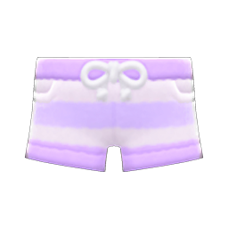 Animal Crossing Items Terry-cloth Shorts Purple