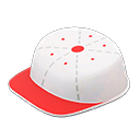 Animal Crossing Items Throwback Hat Table White & red