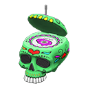 Animal Crossing Items Throwback Skull Radio Green
