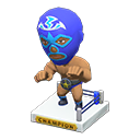 Animal Crossing Items Throwback Wrestling Figure Blue