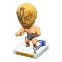 Animal Crossing Items Throwback Wrestling Figure Gold