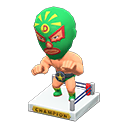 Animal Crossing Items Throwback Wrestling Figure Green