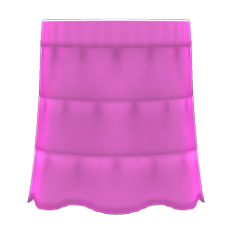 Animal Crossing Items Tiered Skirt Purple