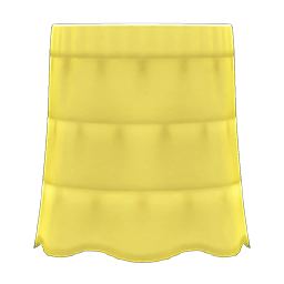 Animal Crossing Items Tiered Skirt Yellow