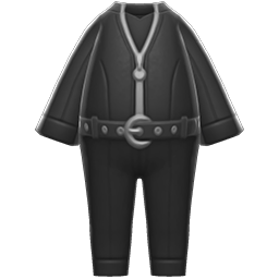 Animal Crossing Items Tight Punk Outfit Black