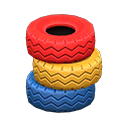 Animal Crossing Items Tire Stack Colorful