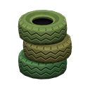 Animal Crossing Items Tire Stack Green