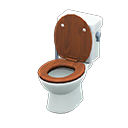 Animal Crossing Items Toilet Dark wood