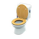 Animal Crossing Items Toilet Natural wood