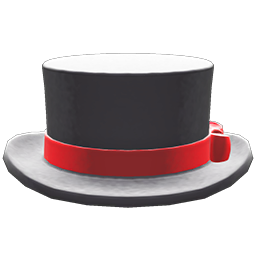 Animal Crossing Items Top Hat Black