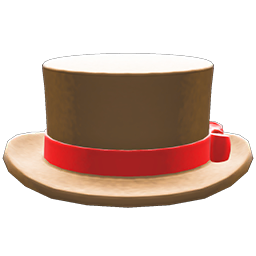 Animal Crossing Items Top Hat Brown