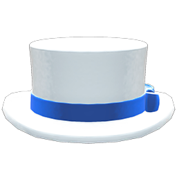 Animal Crossing Items Top Hat White