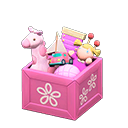 Animal Crossing Items Toy Box Pink