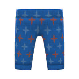 Animal Crossing Items Traditional Monpe Pants Blue