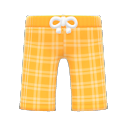 Animal Crossing Items Traditional Suteteko Pants Golden yellow