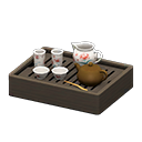 Animal Crossing Items Traditional Tea Set Floral