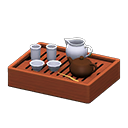Animal Crossing Items Traditional Tea Set Plain