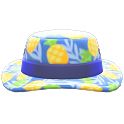 Animal Crossing Items Tropical Hat Blue