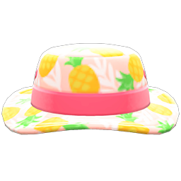 Animal Crossing Items Tropical Hat Pink