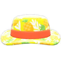 Animal Crossing Items Tropical Hat Yellow