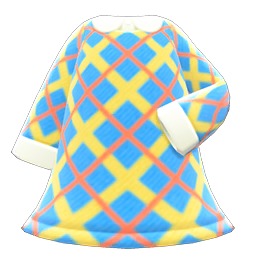 Animal Crossing Items Tweed Dress Blue