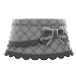 Tweed Frilly Skirt Gray