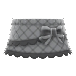 Animal Crossing Items Tweed Frilly Skirt Gray