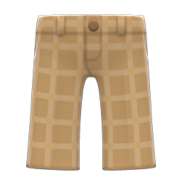 Animal Crossing Items Tweed Pants Beige