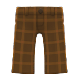 Animal Crossing Items Tweed Pants Brown