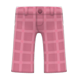 Animal Crossing Items Tweed Pants Pink