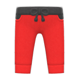 Animal Crossing Items Two-tone Pants Red