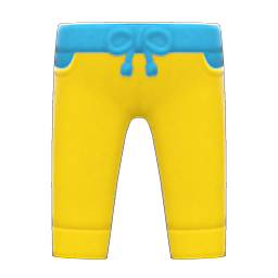 Animal Crossing Items Two-tone Pants Yellow