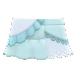 Animal Crossing Items Upcycled Skirt Mint