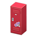 Animal Crossing Items Upright Locker Red / Cute