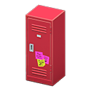 Animal Crossing Items Upright Locker Red / Notes