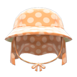 Animal Crossing Items Veiled Gardening Hat Orange