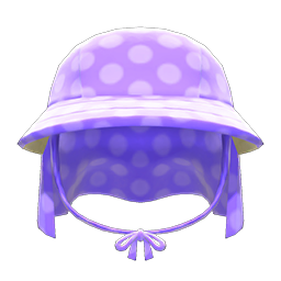 Animal Crossing Items Veiled Gardening Hat Purple