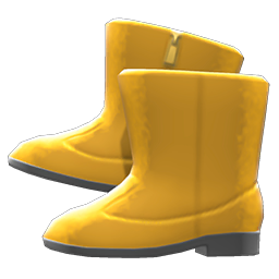 Velour Boots Mustard