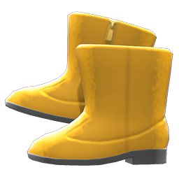 Animal Crossing Items Velour Boots Mustard